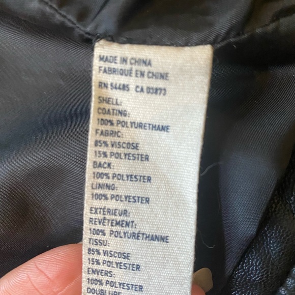 NWOT American Eagle Moto Black Leather Jacket in size Medium - Picture 7 of 10